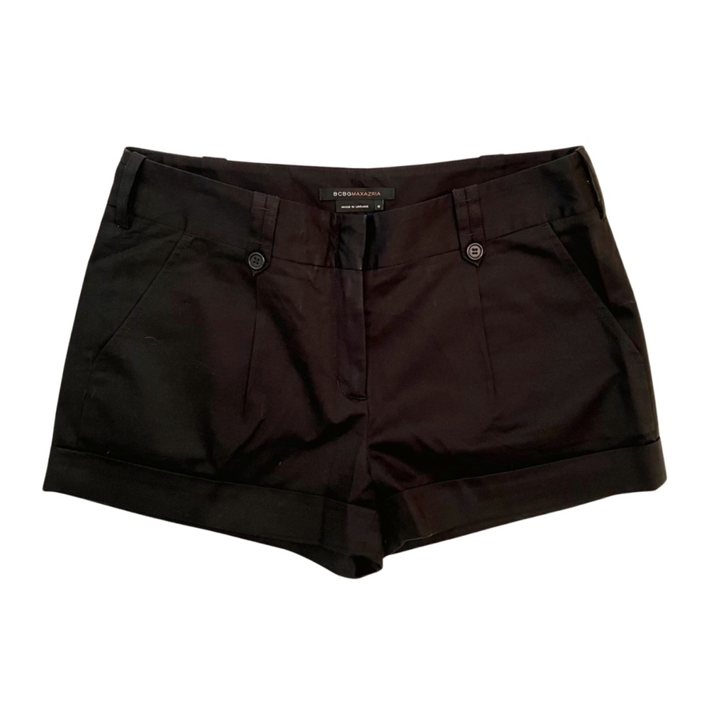 BCBG Black Cotton Dress Shorts. Size 6.